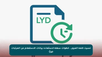 نسيت كلمة المرور.. خطوات سهلة لاستعادة بيانات الاستعلام عن المرتبات فورًا